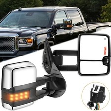 Itopup Towing Mirrors Fit For 2007-2014 For Chevy Silverado For Gmc Sierra