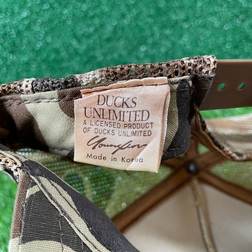 Ducks Unlimited Hat Trucker Cap Camo Pond Jumpers Hunting Outdoors Brown Mens - Picture 8 of 9