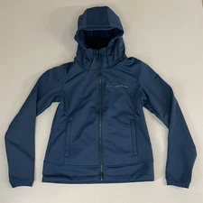 SAMSHIELD Rachel Equestrian Wool Lined Hooded Jacket Women's Sz S Celestial Blue