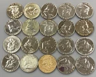20 US 90% Silver Proof Franklin 50c 1955 1956 6-1961 6-1962 6-1963 L23836