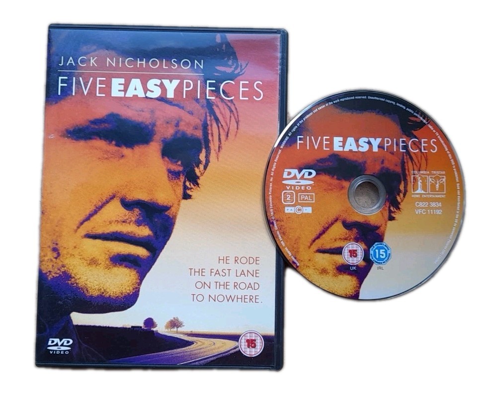 Five Easy Pieces DVD Jack Nicholson, Karen Black 1970 Cult Road Drama Movie