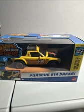 New Mattel Hot Wheels Pull-Back Speeders - Porsche 914 Safari Yellow