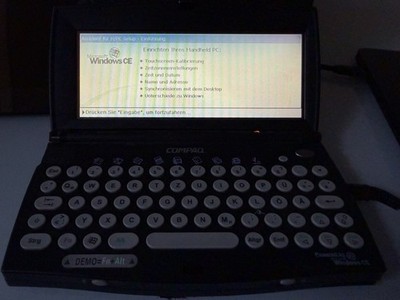 Compaq Aero 2100c Windows CE PDA Handheld mit Zubehör