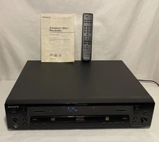 Sony RCD-W3 CD Player Recorder CD-R Music Disc Dual Tray W/Remote/Manual*Read*