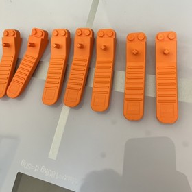Lot Of 7 Lego Accessories Orange Brick And Axel Separator Tool Pieces used
