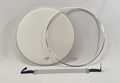 REMO 14'' Snare Drum Drumhead Set, Batter & Resonant + Snare Wires NEW