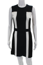 Judith & Charles Women's Round Neck Sleeveless Color Block Mini Dress Size 0