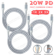 6/10Ft 20W PD Fast Charging Cable USB C Charger Cord For iPhone 14 13 12 11 Pro