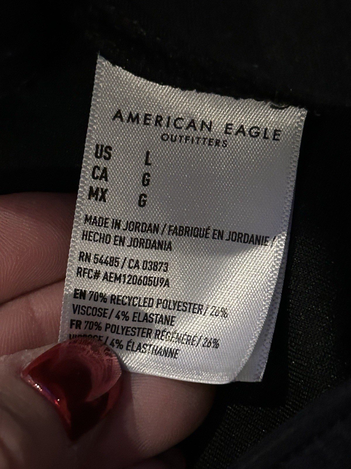 American Eagle Black Drawstring Sweat Shorts Size… - image 4