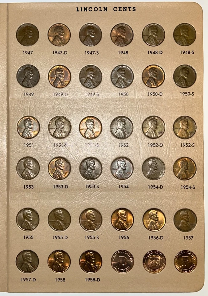 1909-2006 Lincoln Cent Penny Set Collection 244 Coins in Dansco Album Missing 5 - Image 4 of 4