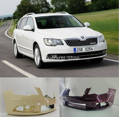 STOßSTANGE VORNE LACKIERT IN WUNSCHFARBE NEU für Skoda Superb 2013-2015 