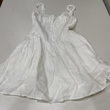 Reformation Daria Linen Dress White 2