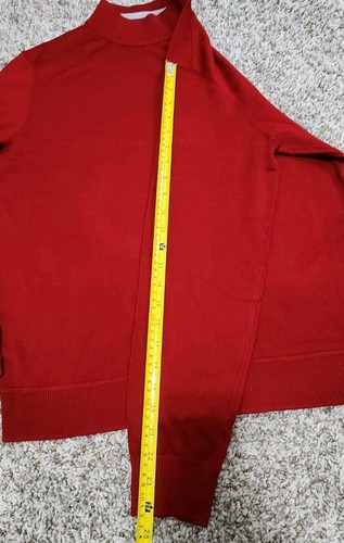 Men's MURANO Wine Red Mock neck Sweater Medium NWOT NEW Modern Performance - Picture 5 of 10
