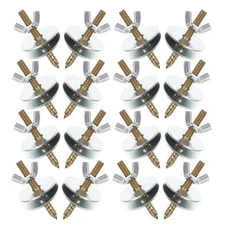  24 Sets Cage Bolts Metal Screws for Birdcage’s Perch Retaining Nut Kit