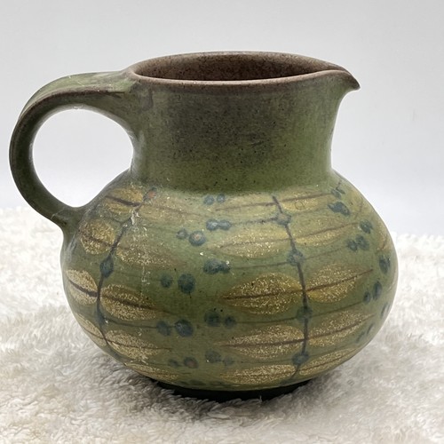 Vintage Dybdahl Denmark Pitcher Botanical Leaf Pattern No Lid AS IS
