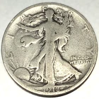 1918 S Walking Liberty Half Dollar - 90% Silver - 50c US Coin Circulated - 2270