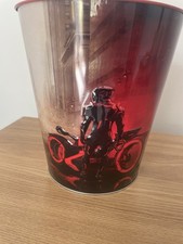 Tron Ares Promotional Embossed Metal Cinema Popcorn Bucket , Disney