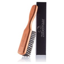Beard Brush by ZilberHaar - Stiff Boar 6 Inch Pack of 1 , Brown