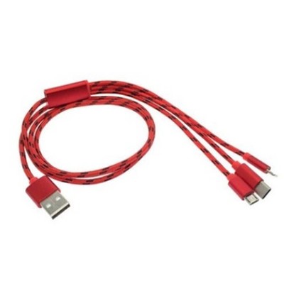 Charge Multi For iPhone 30cm Micro Sync Cable Charging USB Type C Data 3in1