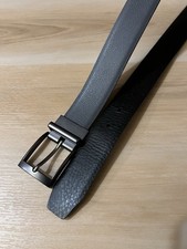 New Nike Golf Synthetic Leather Reversible Belt Black/Grey S5047055 Men's 36