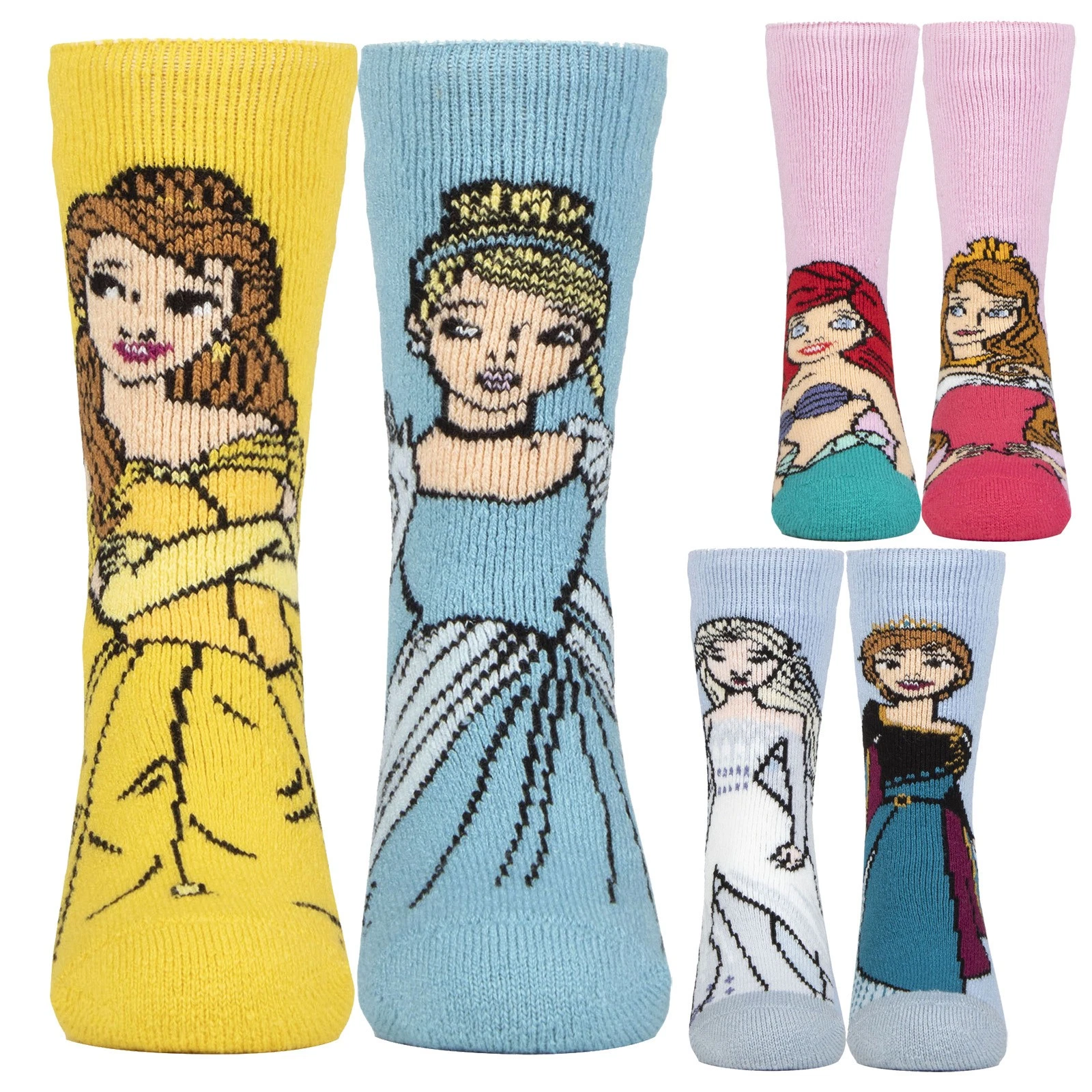 Kids Princess Thermal Socks by Heat Holders Lite , Boys and Girls Slipper Socks