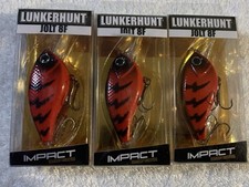 (LOT OF 3) LUNKERHUNT JOLT 8F   3/8oz.  IMPACT SERIES TURBO CRAW NIP