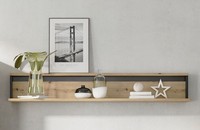 Wandregal Wandboard HäNgeregal 155Cm Eiche Artisan Schwarz 76602167