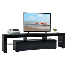 71"L x 13.8"W x 17.7"H  Entertainment TV Stand Media Console with Storage