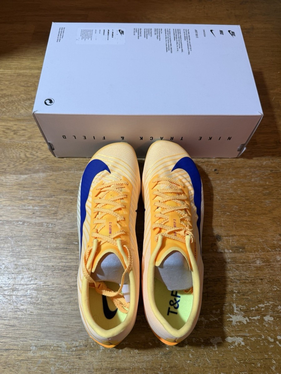 Men Size 8.5/W10-Nike Air Zoom Maxfly 2 Track And Field Orange