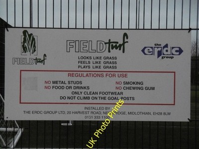 Photo 6x4 Artificial turf, Ainslie Park Granton Field Turf artificial pit c2016