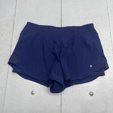 Layer 8 Navy Blue Qwick Dry Spandex Lined Athletic Shorts Women's Size Large