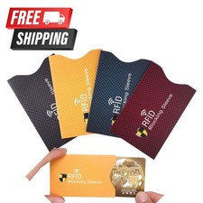 10PCS RFID Blocking Card Sleeve Secure Credit Debit ID Holder Protector Shield