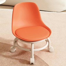 Rolling Pulley Stool, Portable Mini Shoe Stool, Small Roller Stools with Wheels 