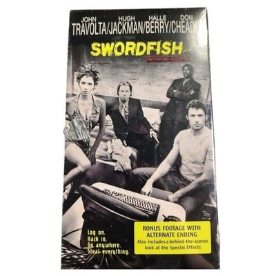 Swordfish (2001, VHS, R) SEALED WHV Watermark