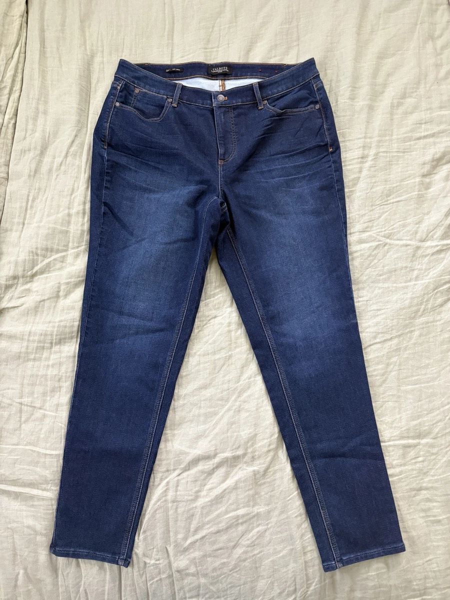 Jean Talbots Femme Taille 16, Jambe Large Droite, Style Boho Rétro Délavé, Couleur Sable