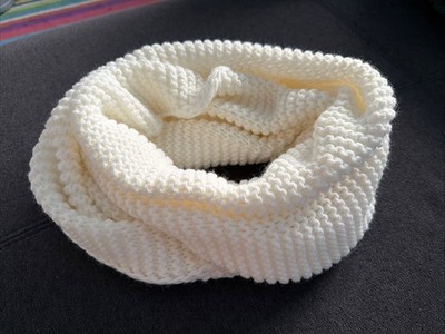 Strick Schal Loop Creme Grobstrick Total Weich Neverless