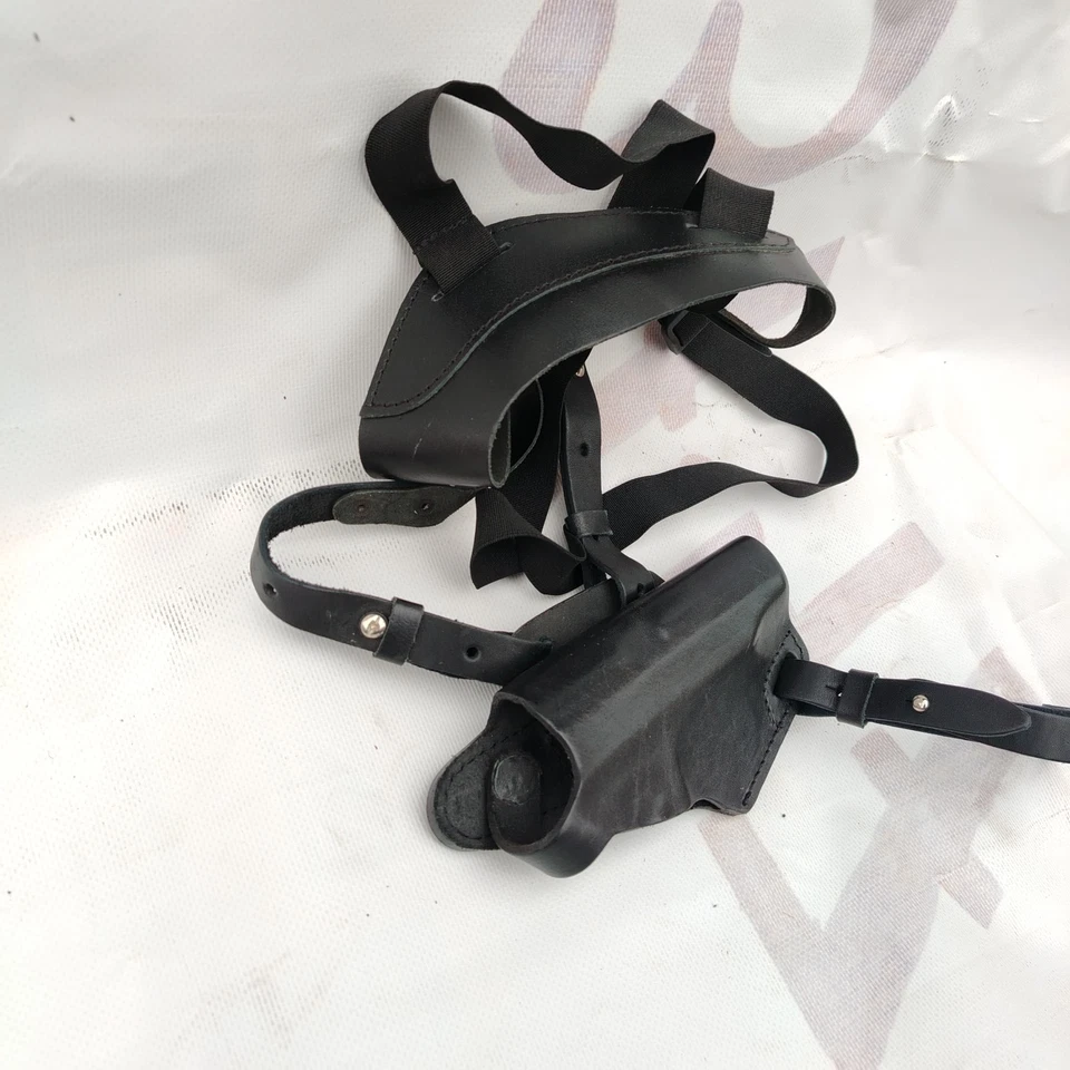 Real Leather Horizontal Shoulder Belt Holster for Makarov gun underarm Russian - Image 2 of 4