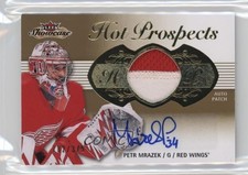 2013 Fleer Showcase Hot Prospects Tier 1 132/375 Petr Mrazek #185 Patch Auto f0l