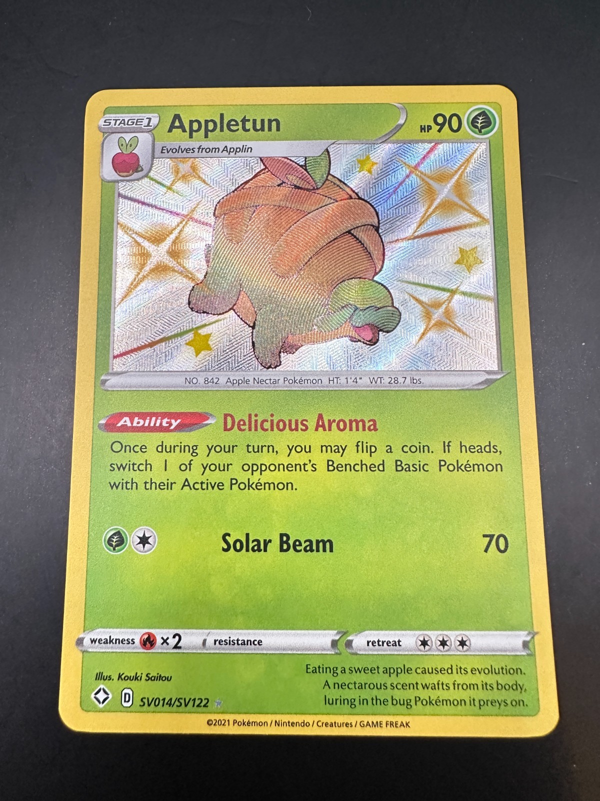 Appletun SV014/SV122 Shining Fates Ultra Rare Shiny Vault Pokemon Card