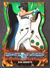 Aiva Arquette GREEN REFRACTOR /99 Power Chords #PC-18 2026 Bowman Chrome Marlins