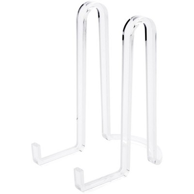 Plymor Clear Acrylic Ribbon-Style Display Easel, 7.5'' H x 4'' W x 6'' D