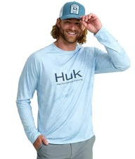 NWT Men’s HUK Mossy Oak Pursuit Performance Crew Fishing Shirt Size XXXL