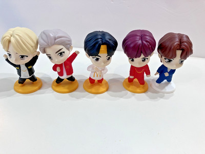 McDonald's TinyTAN BTS Happy Meal Toy 2025 Lot of 5