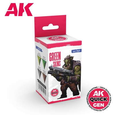 AK Interactive: Green Skins - QUICK GEN Set - AK17507