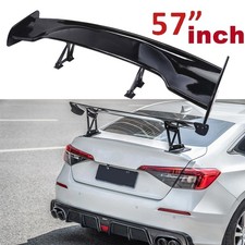 For Honda Civic Del Sol Glossy Black 57 Rear Spoiler Wing Truck Style Plastic