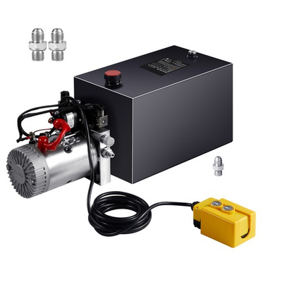 #ad Hydraulic Pump 15 Quart DC 12V Dump Trailer Pump Power Unit Pack Double Acting $198.99