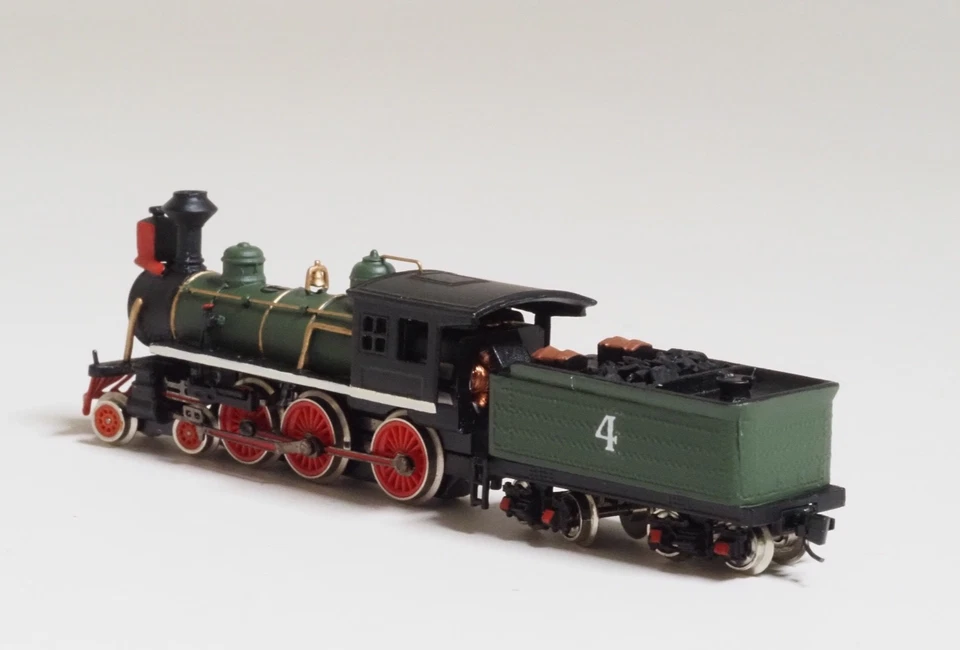 Brass Z-scale Westmodel 30031 American Early Era Steam Locomotive + tender, NEW - Image 3 of 4