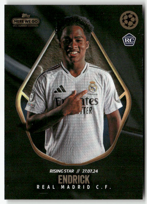 Topps 2024 CL Here we Go Fabrizio Romano No. Endrick Rookie Rising Star