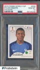 2018 Panini World Cup Stickers Soccer #209 Kylian Mbappe RC Rookie PSA 10
