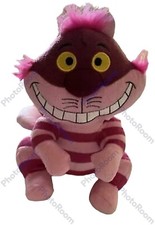  Disney "Alice in Wonderland" Sitting Cheshire Cat Plush Figure - 9 Inch EUC